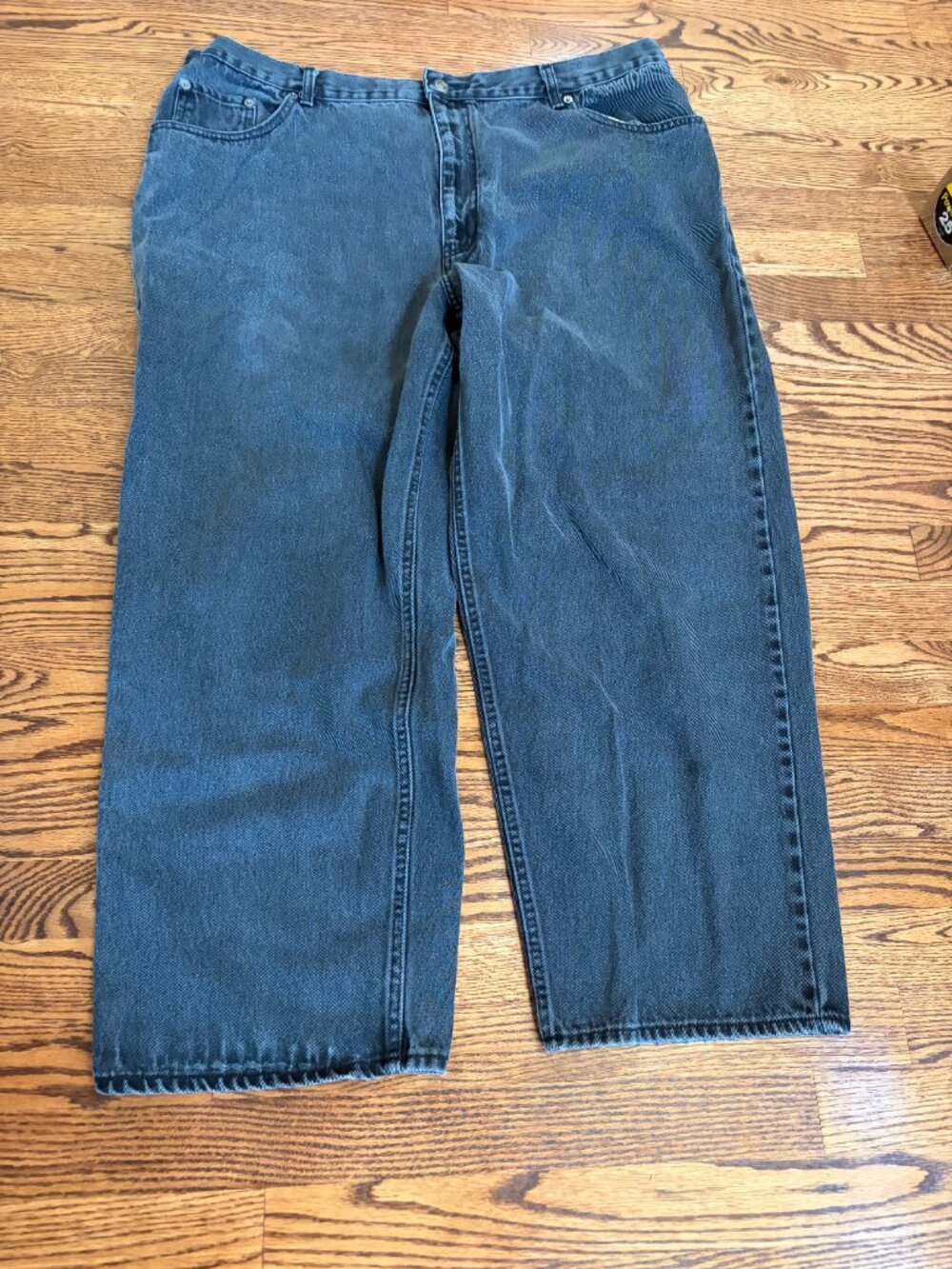Route 66 Men's Black Wash Jeans size 44x30 Denim Relaxed Fit Skater Grunge